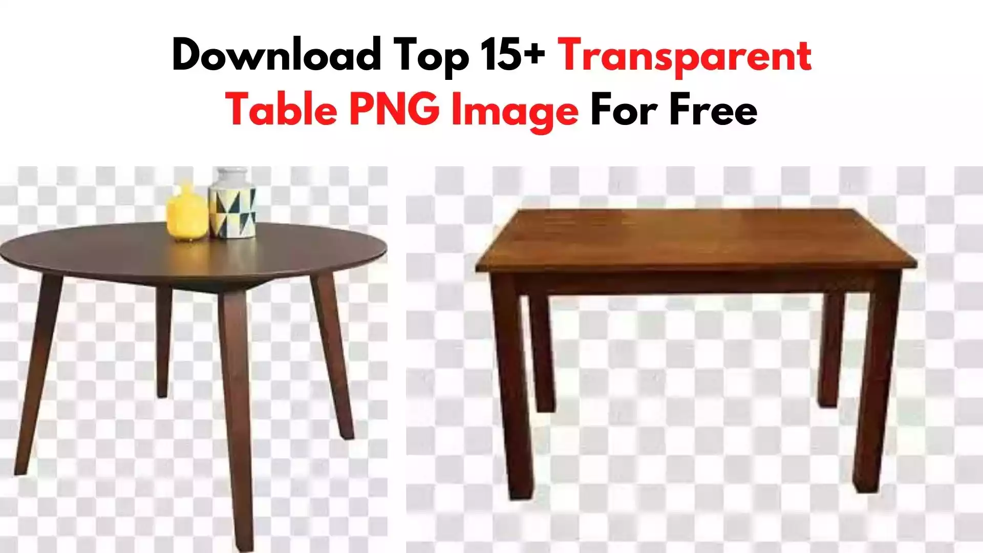 Transparent Table PNG Image