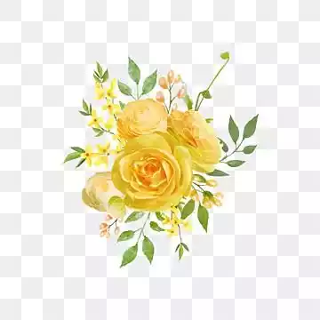 Free Yellow Rose Clipart